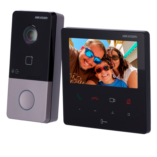 طقم انتركم فيديو يدعم سلكي او لاسلكي | Hikvision.DS-KIS606-P