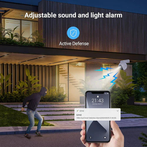 كاميرا خارجية بعدسة مزدوجة 8 ميجا بكسل + 2 ميجا بكسل - H80x كاميرا خارجية بعدسة مزدوجة 8 ميجا بكسل + 2 ميجا بكسل - H80x