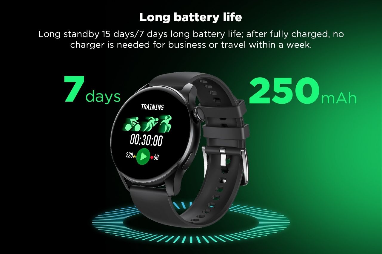 G-Tab GT5 Smart Watch (Black - Silver - Gold) -C