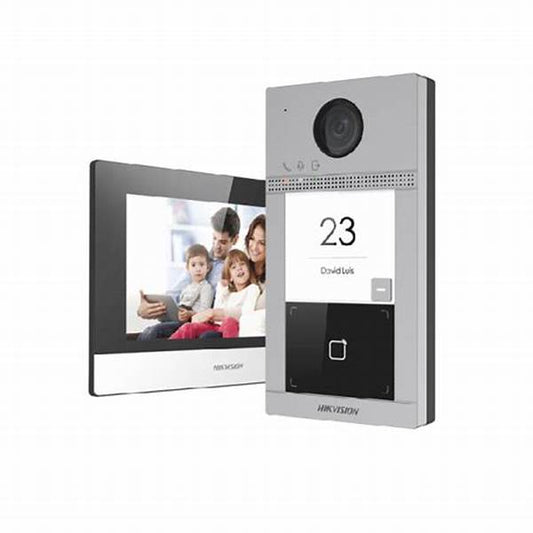 طقم فيديو انتركم سمارت يدعم اتصال سلكي او وايفاي | Hikvision.DS-KIS604