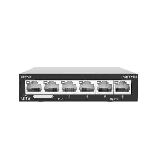 6 Port POE Switch | UniView NSW2020-6T-POE-IN