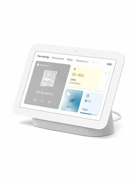 شاشة Google Nest Hub الذكية (الجيل الثاني) مع مساعد
