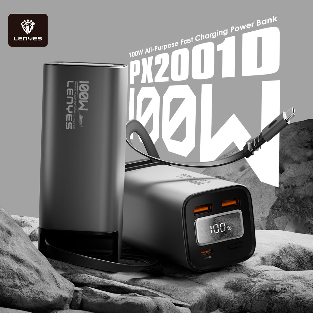 LENYES 100W Super Fast Power Bank 20000mAh - PX2001D