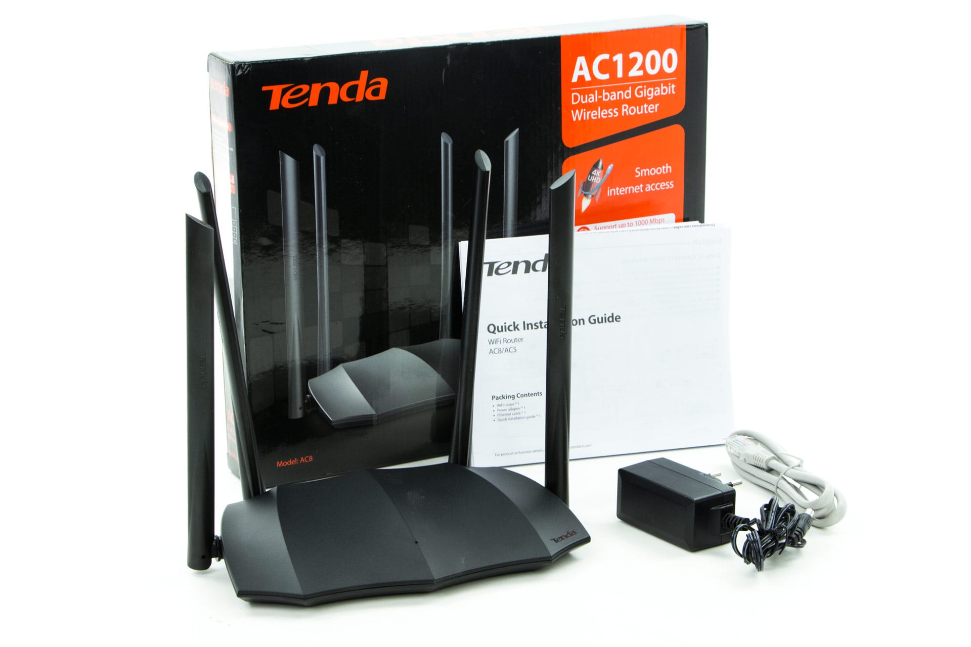 راوتر لاسلكي AC1200 ثنائي النطاق جيجابت-AC8 راوتر لاسلكي AC1200 ثنائي النطاق جيجابت-AC8
