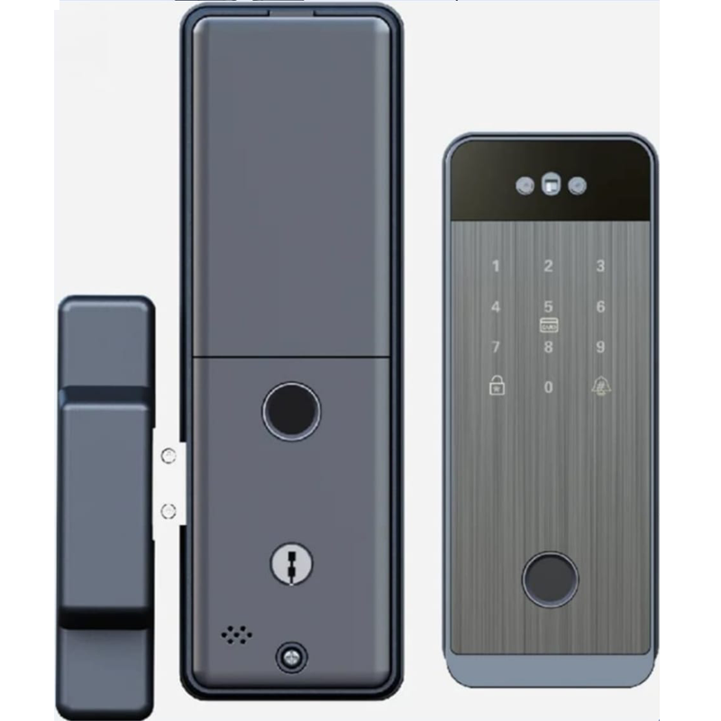 Smart Door Lock Automatic SE66 Double Finger Print Support Video Call and Surveillance / Remote Open