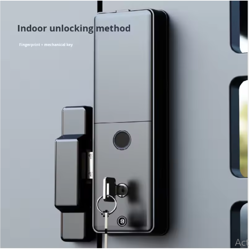 Smart Door Lock Automatic SE66 Double Finger Print Support Video Call and Surveillance / Remote Open