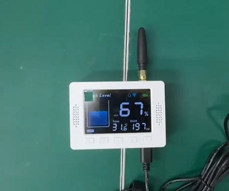 Wireless Tank Level Meter | WiFi Screen + RF Sensor | External Antenna | Stainless Sensor | New Model | EPTech.WiFi.RF.Plus
