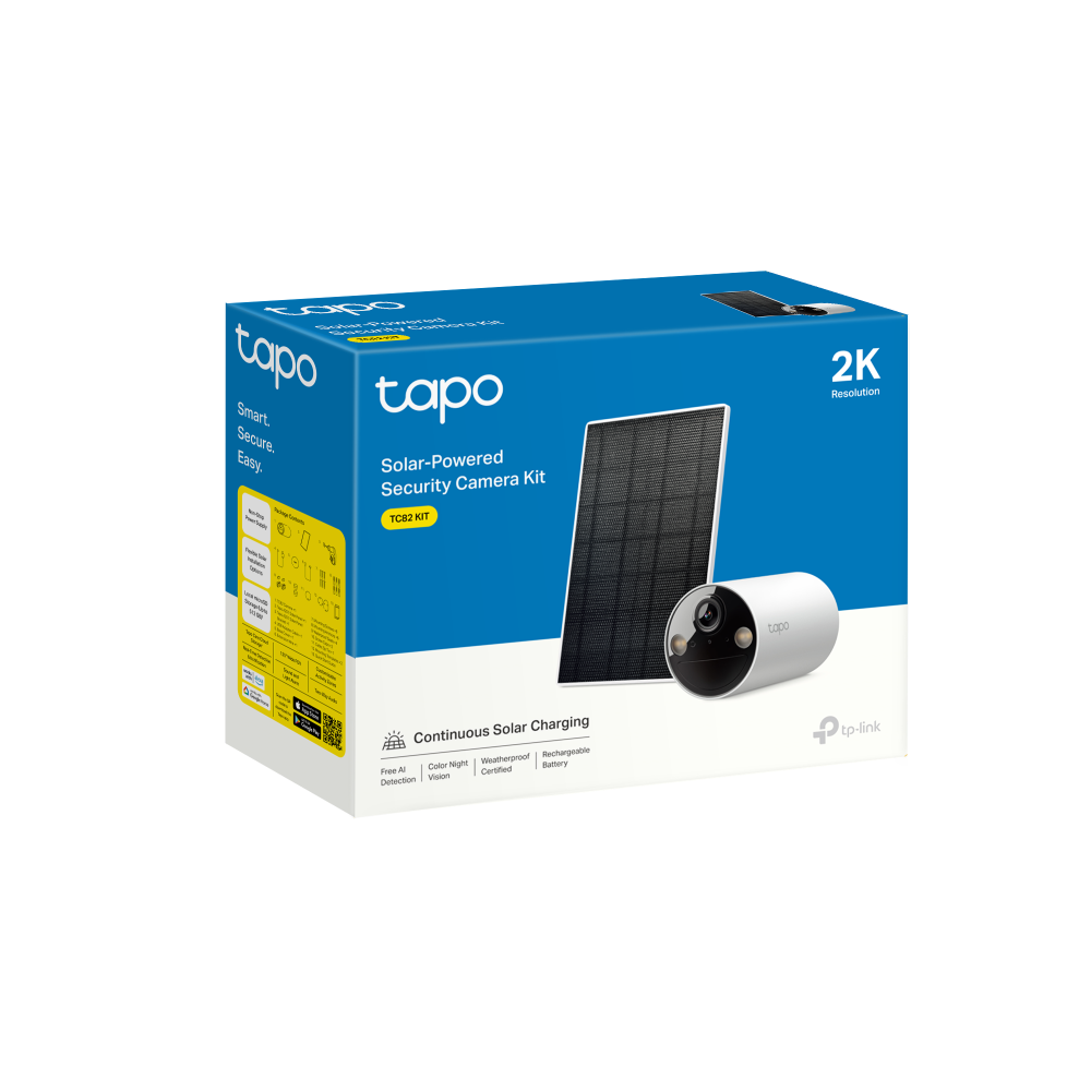 Tapo 3mp Smart Solar-Powered Security Camera | TC82 Kit
