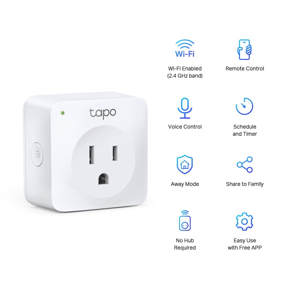 Tapo Mini Smart Wi-Fi Socket | Tapo P100 Tapo Mini Smart Wi-Fi Socket | Tapo P100