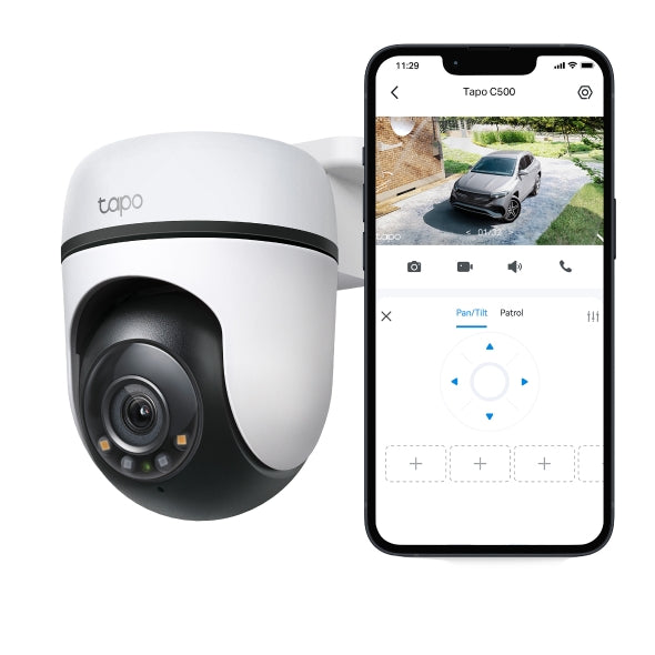 2mp Outdoor Pan/Tilt Security WiFi Camera -C500