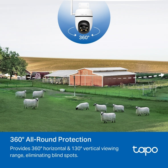 Tapo 2mp 4G Outdoor Pan/Tilt Security Camera -C501GW