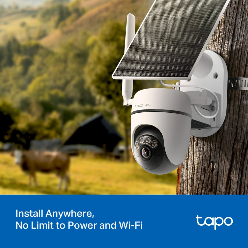 Tapo 4G Solar Powered 3mp Smart PT Outdoor Camera | C615G Kit