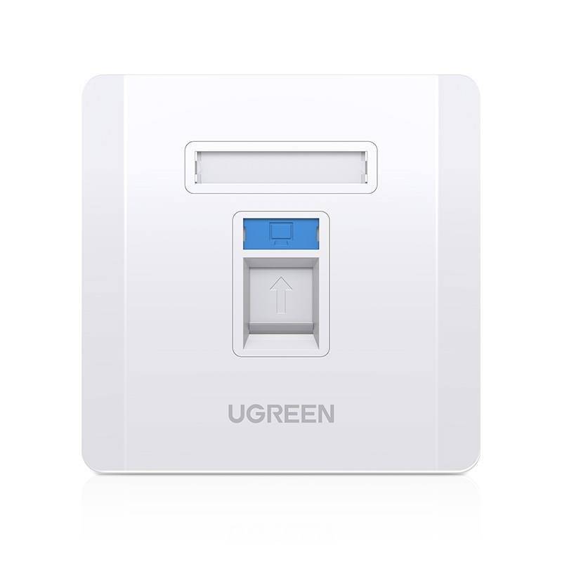 UGREEN Single-Port Wall Plate 1 pc - 80180 UGREEN Single-Port Wall Plate 1 pc - 80180