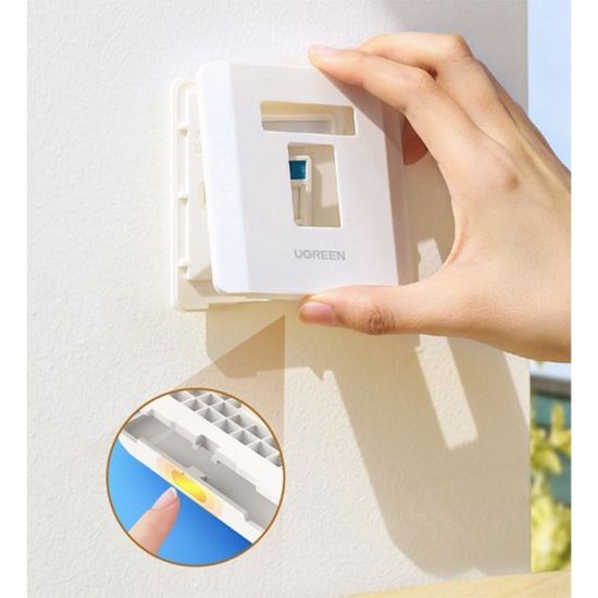 UGREEN Single-Port Wall Plate 1 pc - 80180 UGREEN Single-Port Wall Plate 1 pc - 80180