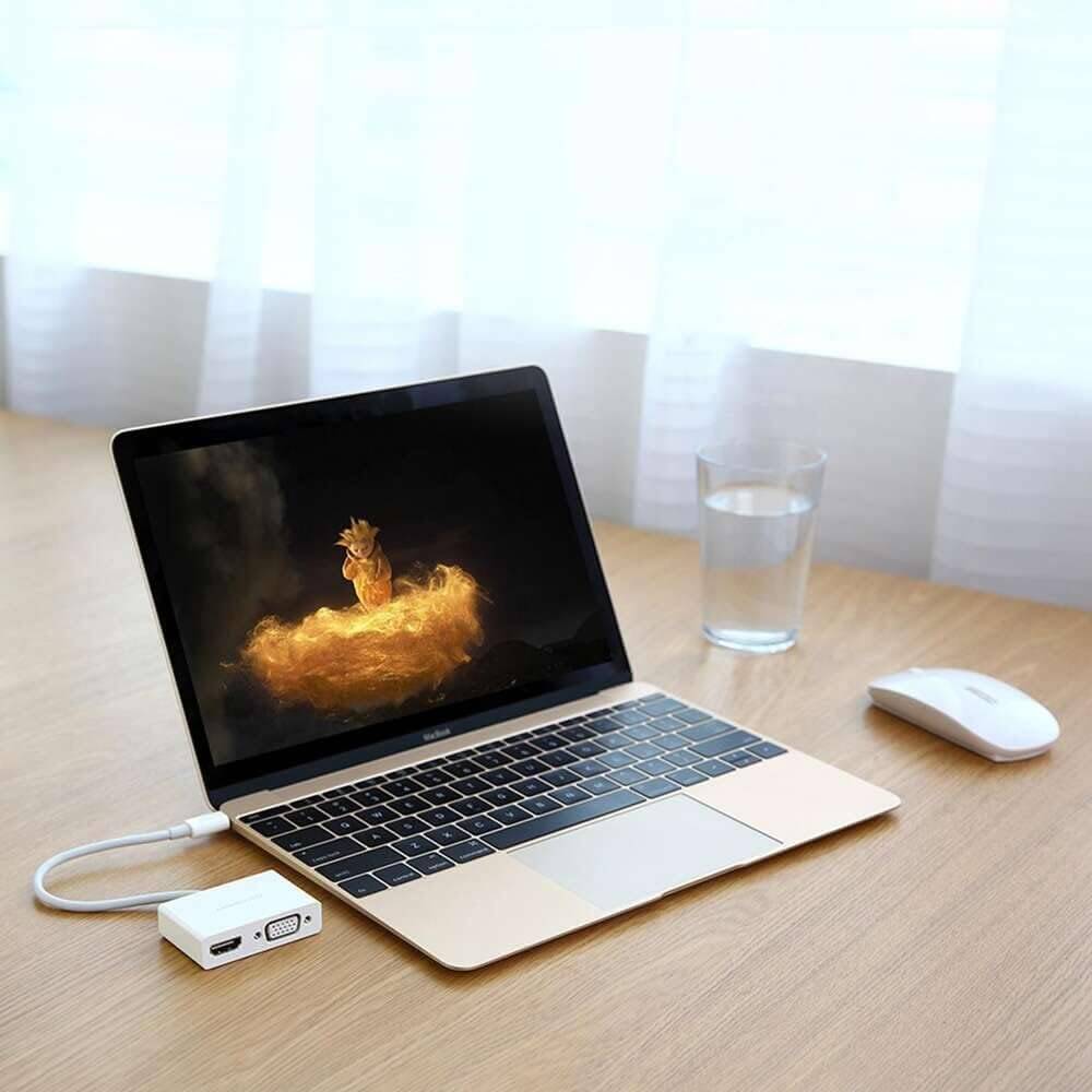 UGREEN USB Type C to HDMI + VGA Converter (White) | 30843 UGREEN USB Type C to HDMI + VGA Converter (White) | 30843