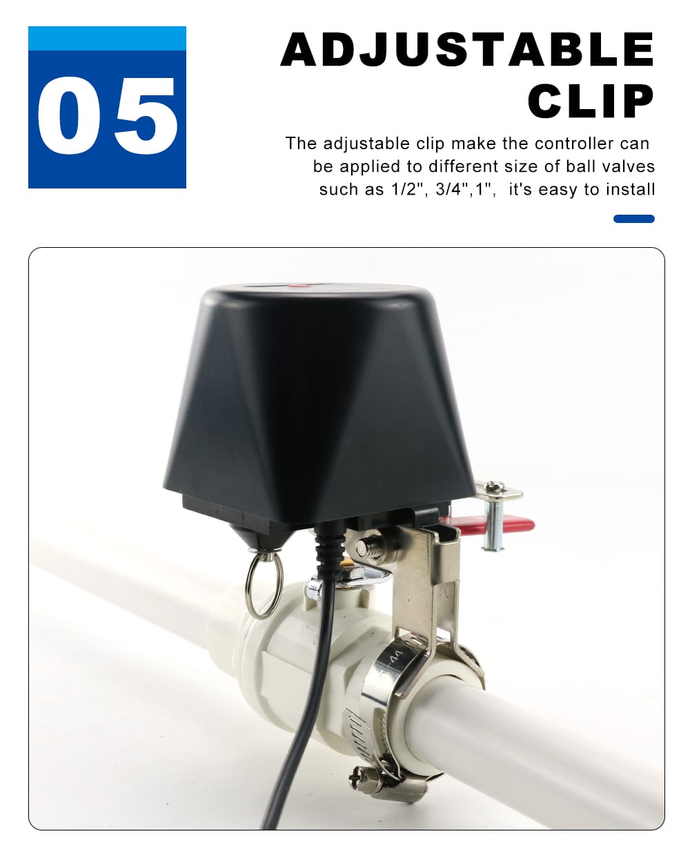 جهاز التحكم الذكي بصمام المياه / الغاز