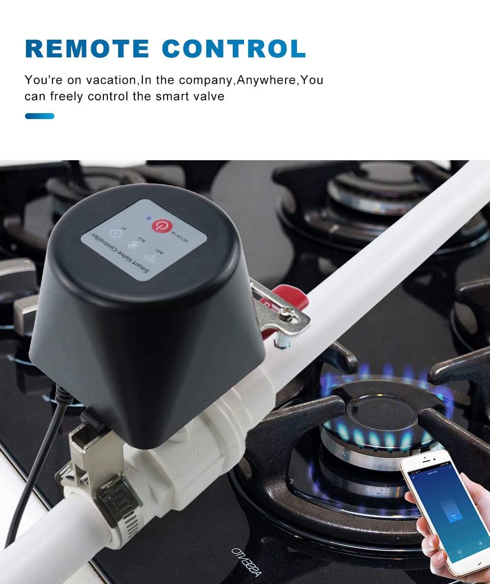 جهاز التحكم الذكي بصمام المياه / الغاز