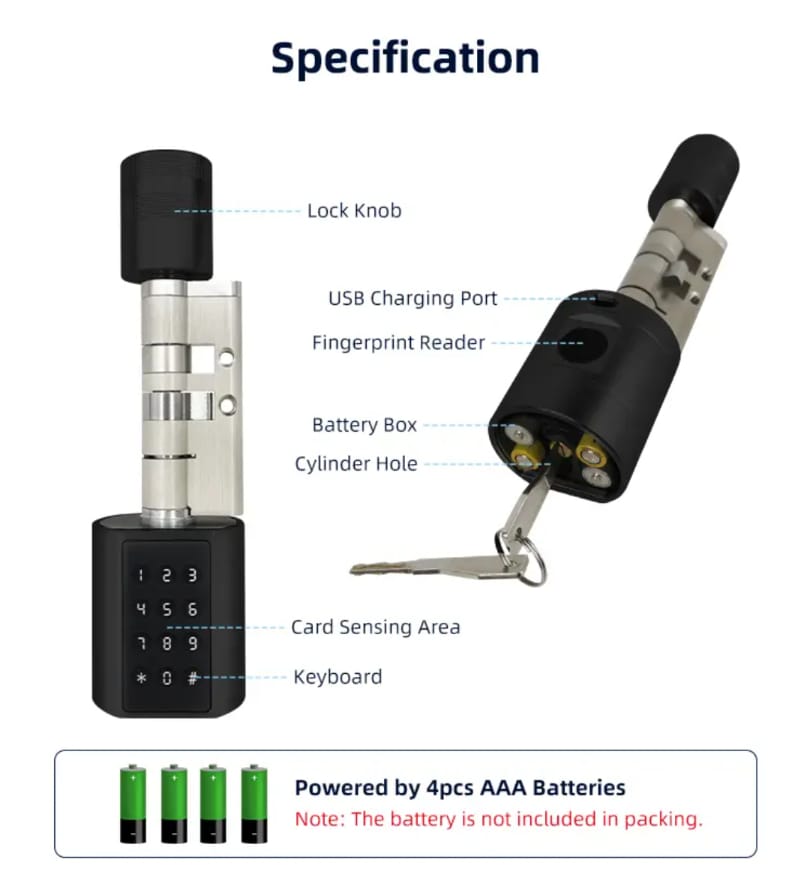 لقمة زرفيل قفل ذكية 