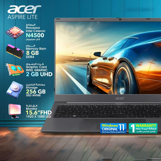 أيسر أسباير سيليرون 8 جيجابايت رام 256 جيجابايت SSD