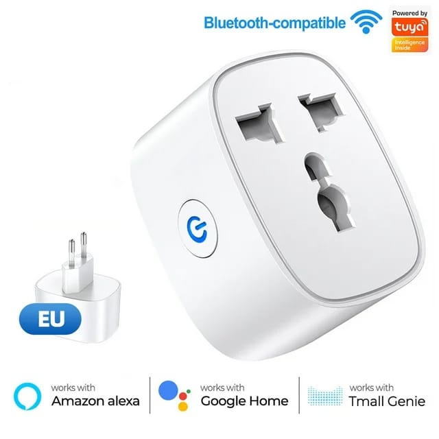 Tuya 16A Wi-Fi Smart Plug with Energy Monitoring Universal