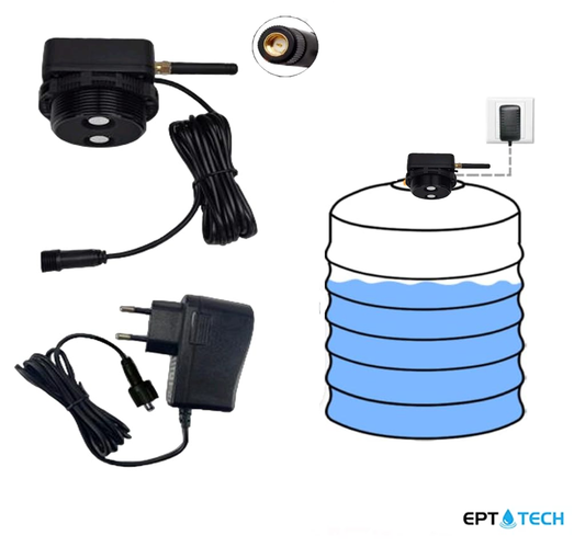Wireless Tank Level Meter | WiFi Sensor | External Antenna |Stainless | EPTech.WiFi.Plus