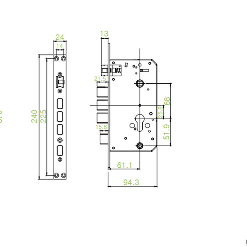ZKTeco Fingerprint Smart Door Lock / TL700