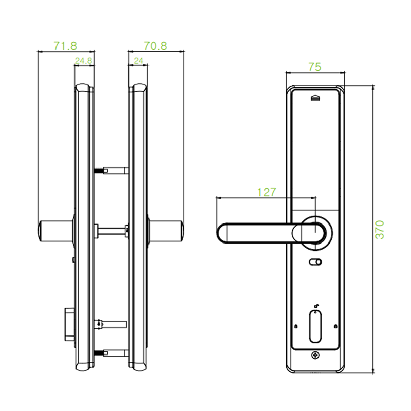 ZKTeco Fingerprint Smart Door Lock / TL700