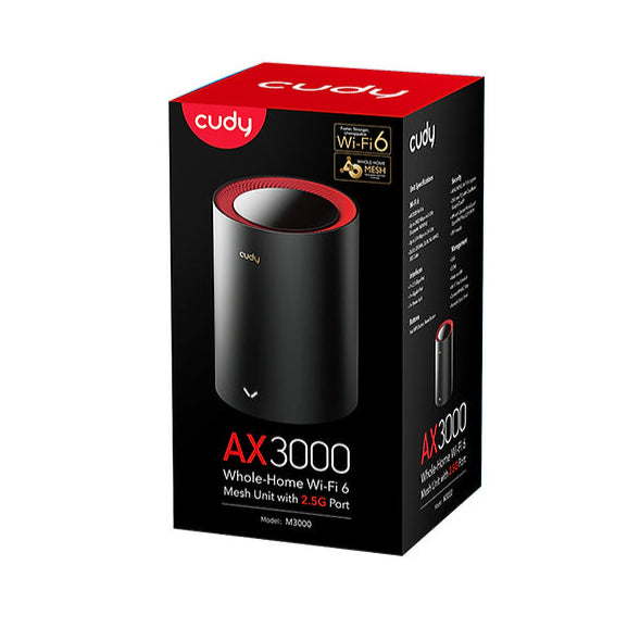 Cudy M3000 AX3000 2.5G Dual Band Wi-Fi 6 Mesh System