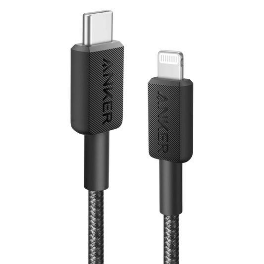 كابل Anker 322 USB-C إلى Lightning – (مضفر بطول 6 أقدام)