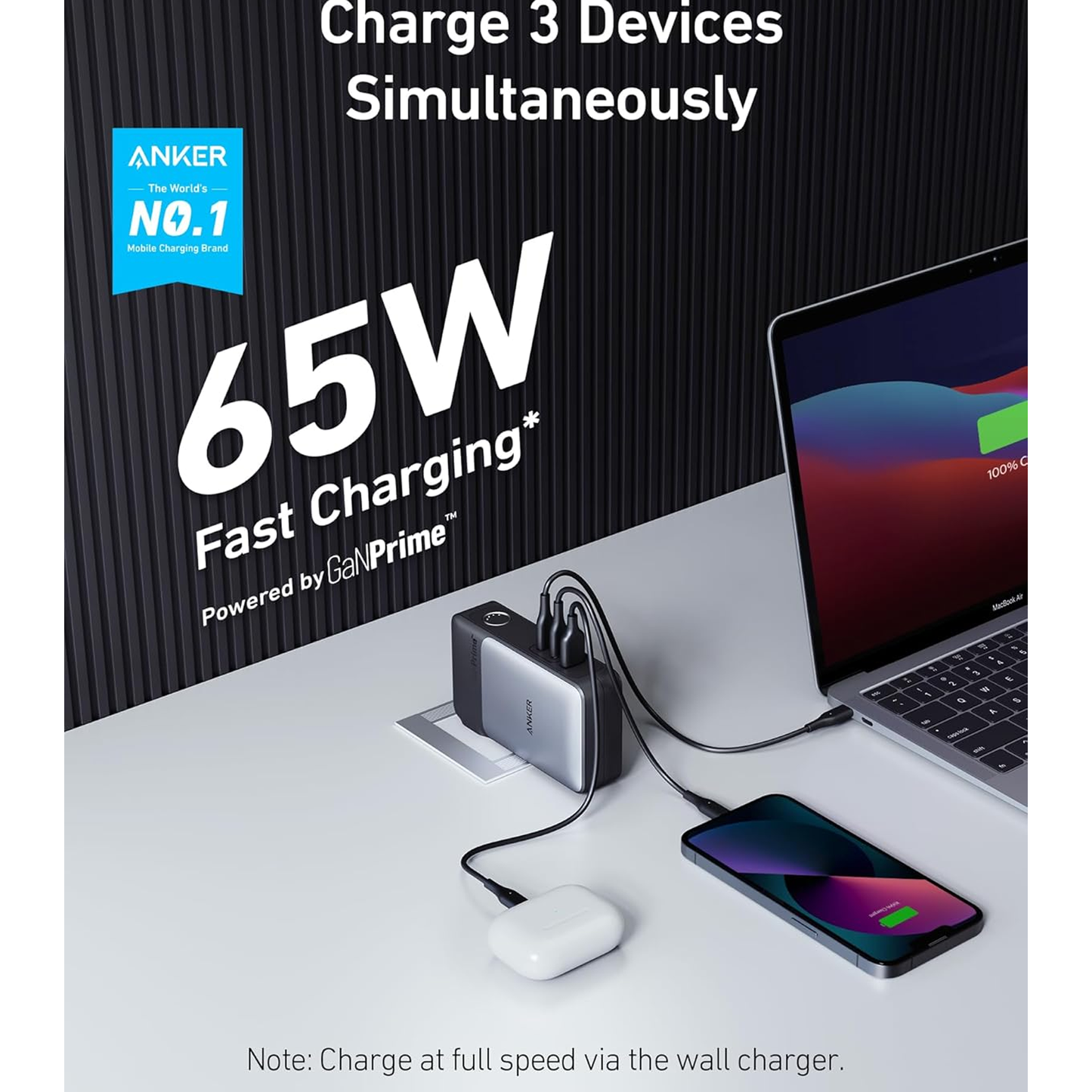 باور بانك أنكر 733 جانبرايم باوركور 65 واط /A1651211