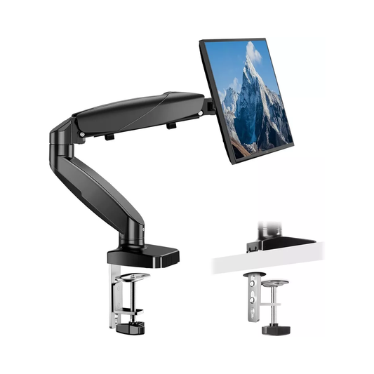 Screen Desk Mount, Adjustable Monitor Arm Black