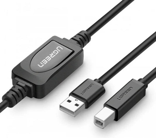 كابل طابعة UGREEN USB a إلى B 2.0 سلك ذكر نشط / US122