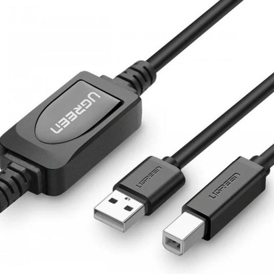 كابل طابعة UGREEN USB a إلى B 2.0 سلك ذكر نشط / US122