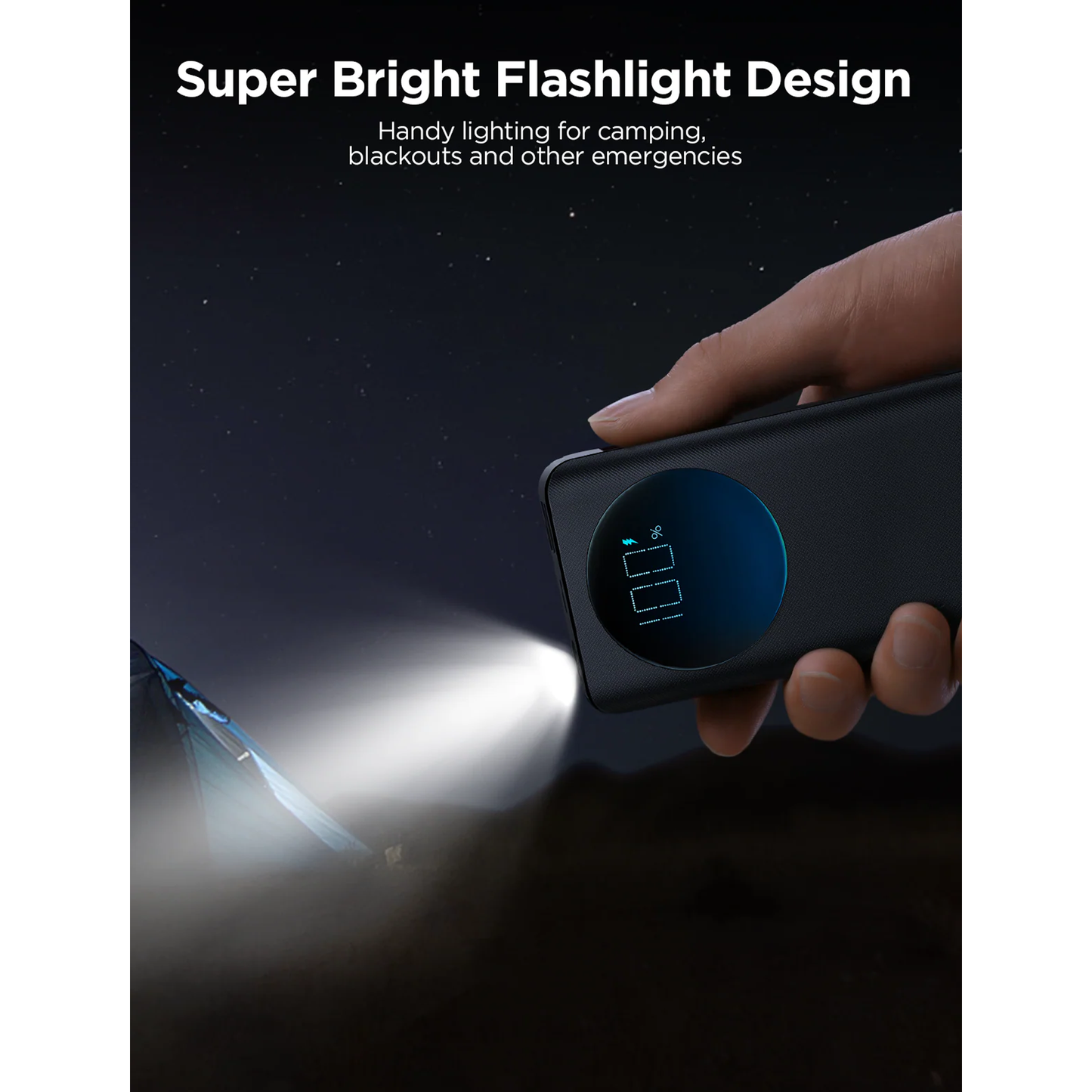 JOYROOM 30W Power Bank with High-Brightness Flashlight 20000mAh - JR-PBF02