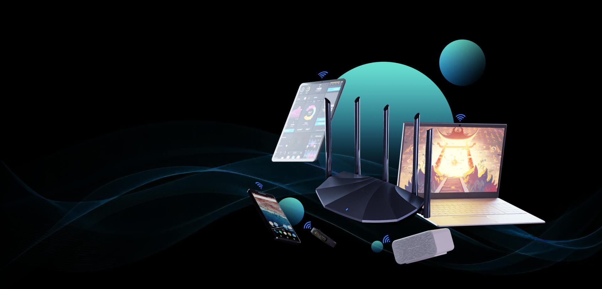 راوتر واي فاي 6 ثنائي النطاق جيجابت - TX2Pro راوتر واي فاي 6 ثنائي النطاق جيجابت - TX2Pro