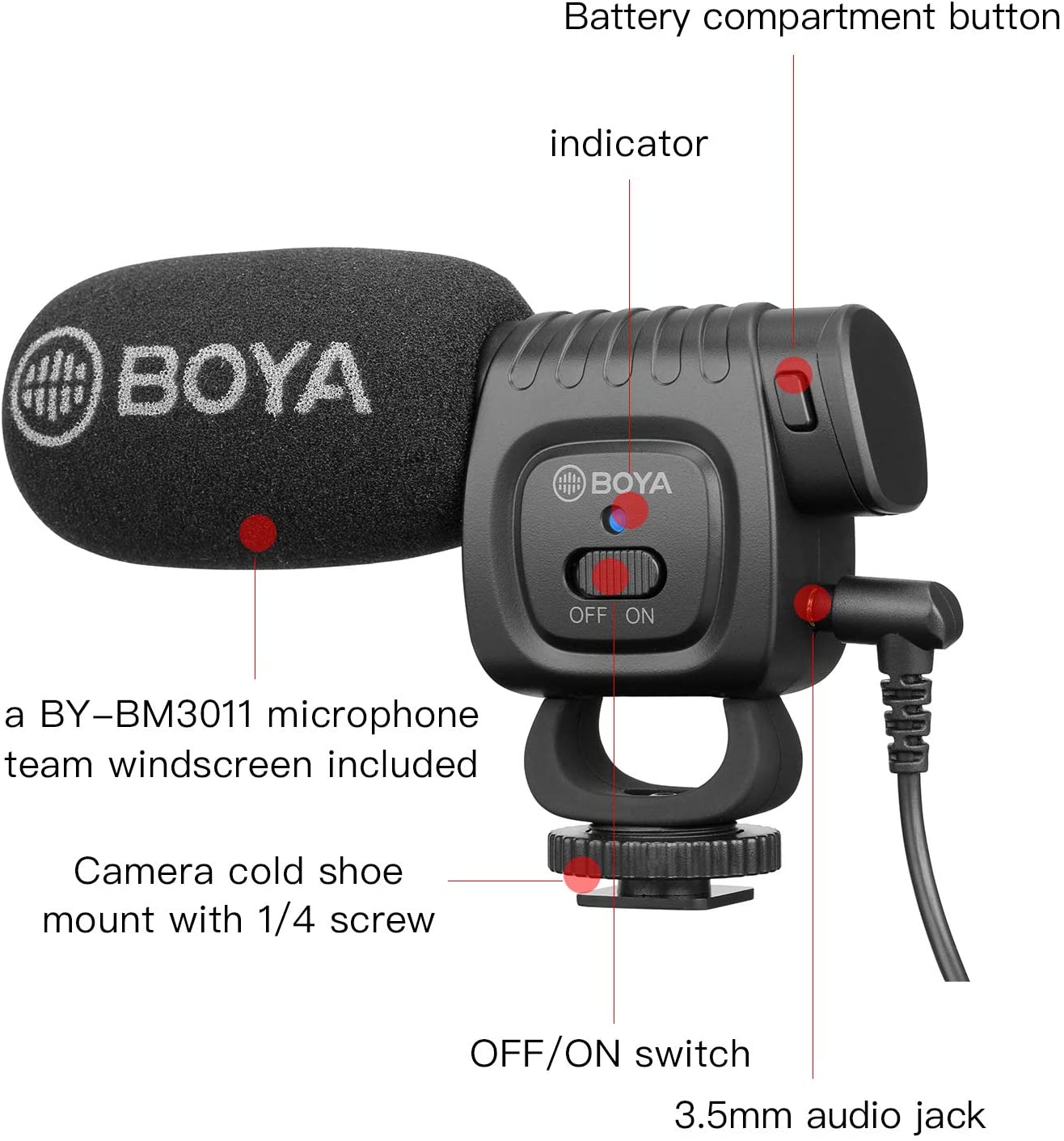 BOYA BY-BM3011 Compact Shotgun Microphone