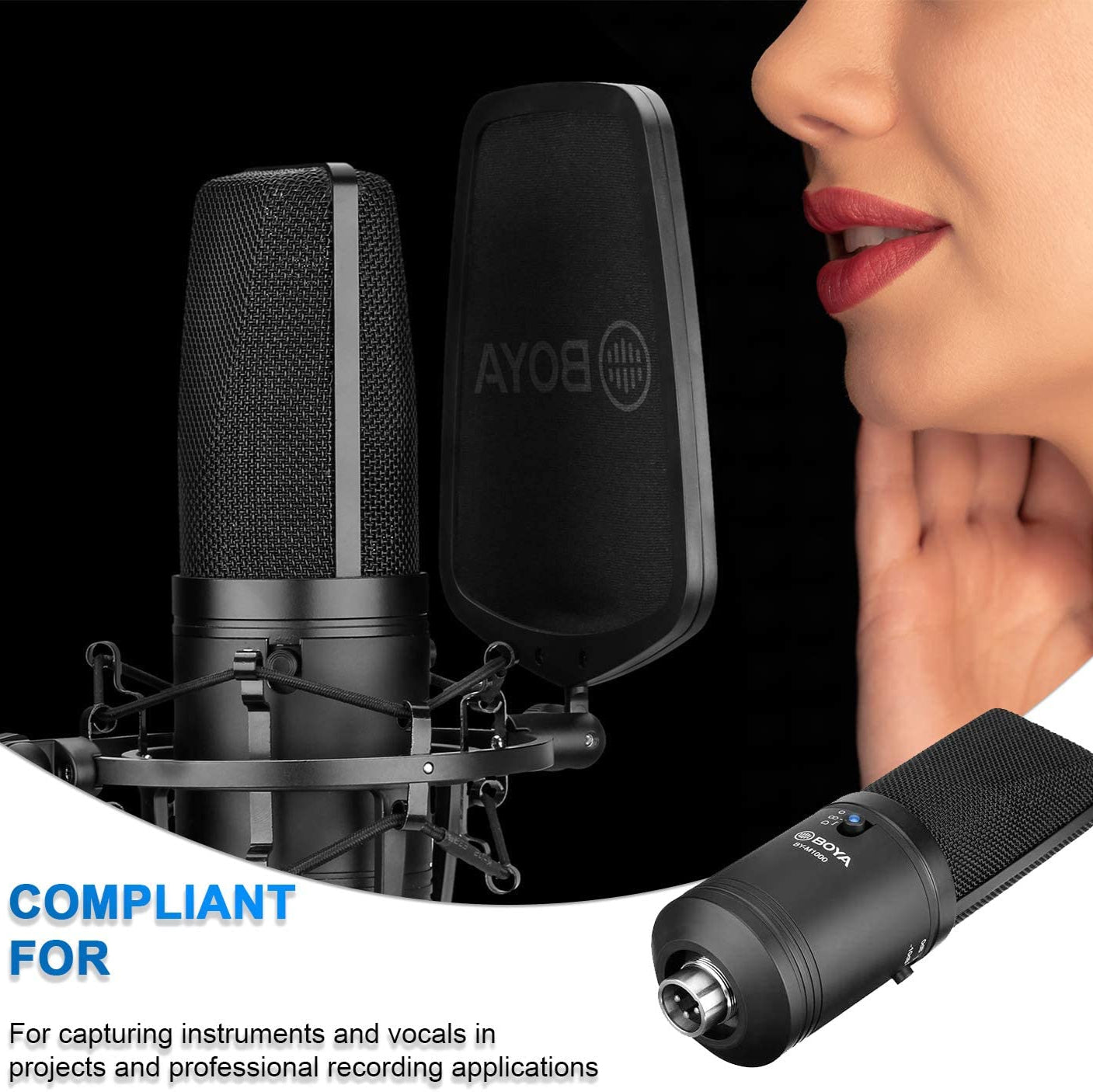 BOYA BY-M1000 Large Diaphragm Condenser Microphone