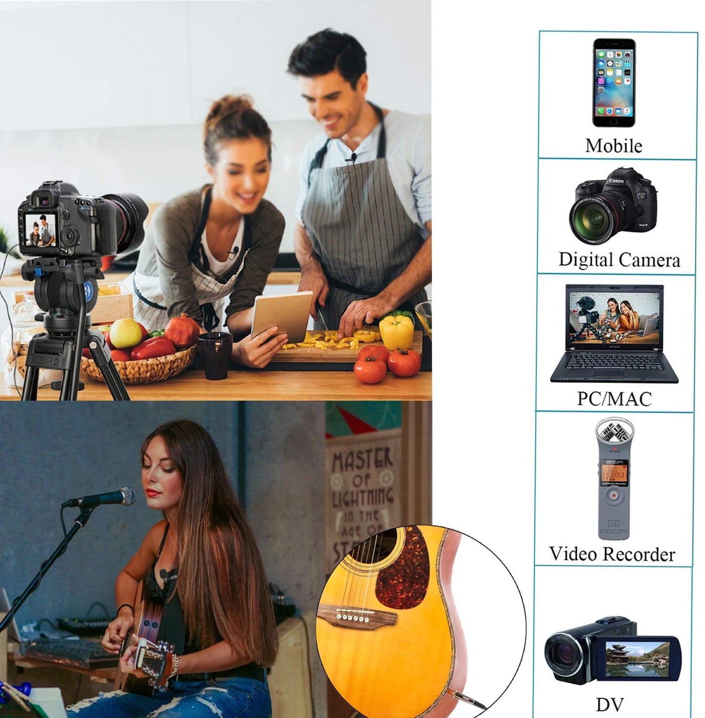 ميكروفون BOYA BY-M1DM ثنائي الاتجاه 