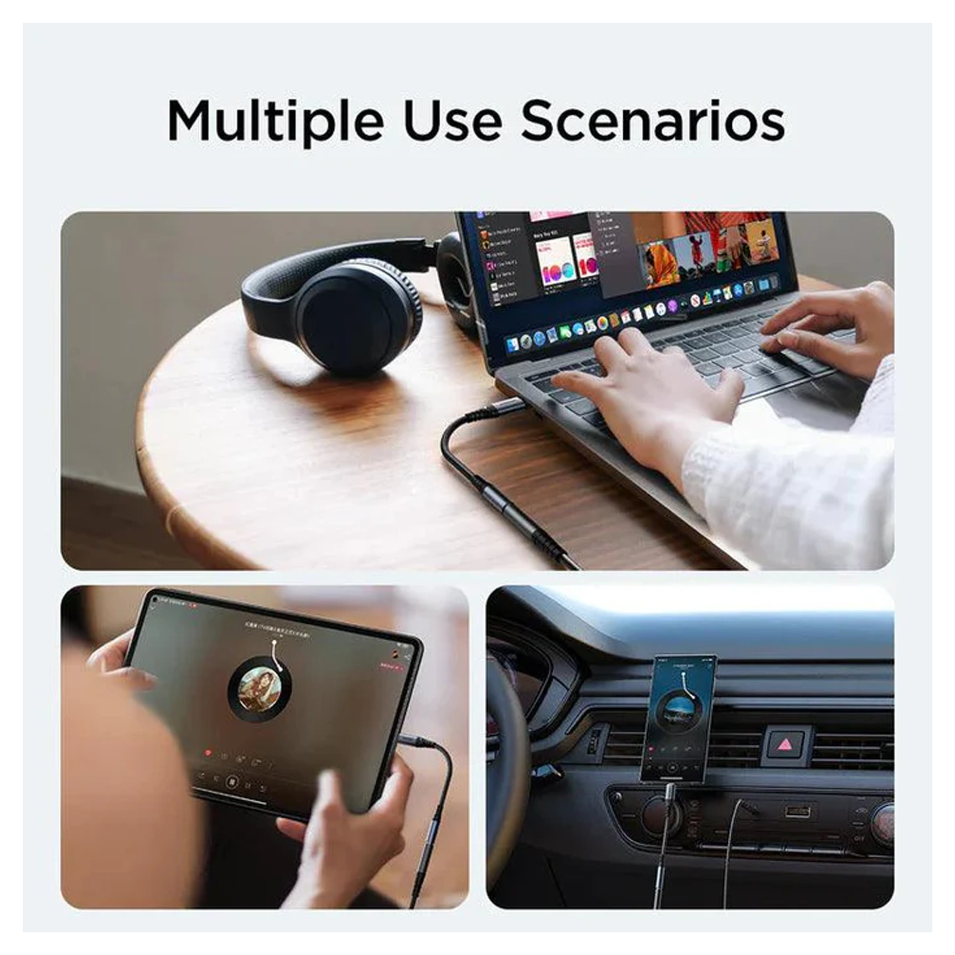 محول صوت سلسلة JOYROOM Audio-Transfer (من النوع C إلى 3.5 مم) - أسود/ SY-C01 محول صوت سلسلة JOYROOM Audio-Transfer (من النوع C إلى 3.5 مم) - أسود/ SY-C01