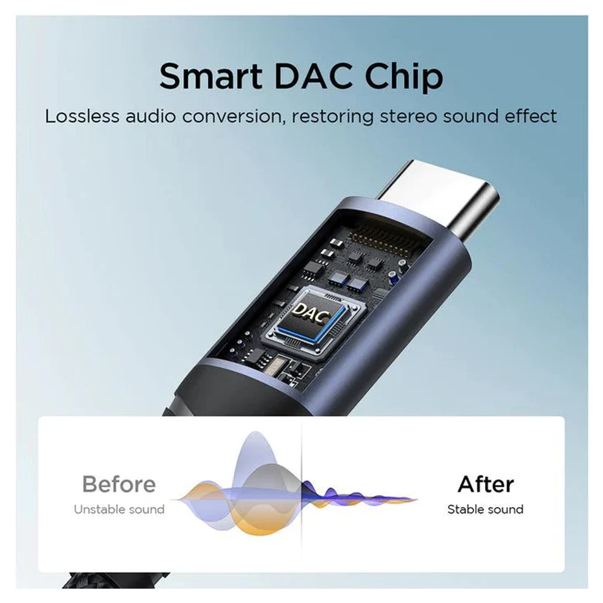 محول صوت سلسلة JOYROOM Audio-Transfer (من النوع C إلى 3.5 مم) - أسود/ SY-C01 محول صوت سلسلة JOYROOM Audio-Transfer (من النوع C إلى 3.5 مم) - أسود/ SY-C01