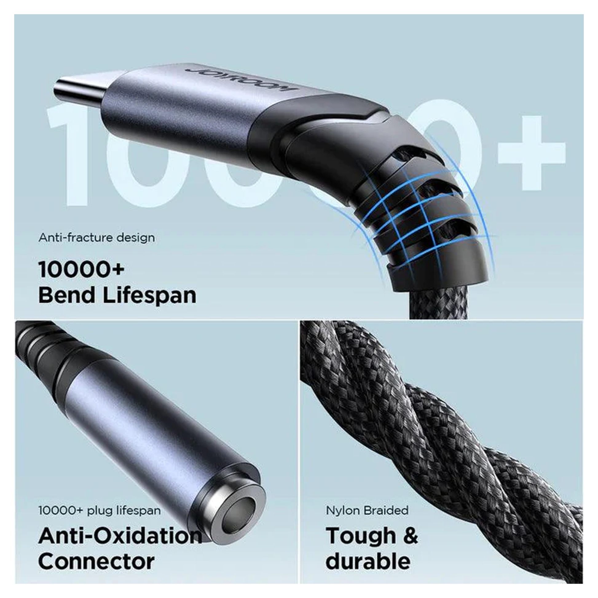 محول صوت سلسلة JOYROOM Audio-Transfer (من النوع C إلى 3.5 مم) - أسود/ SY-C01 محول صوت سلسلة JOYROOM Audio-Transfer (من النوع C إلى 3.5 مم) - أسود/ SY-C01