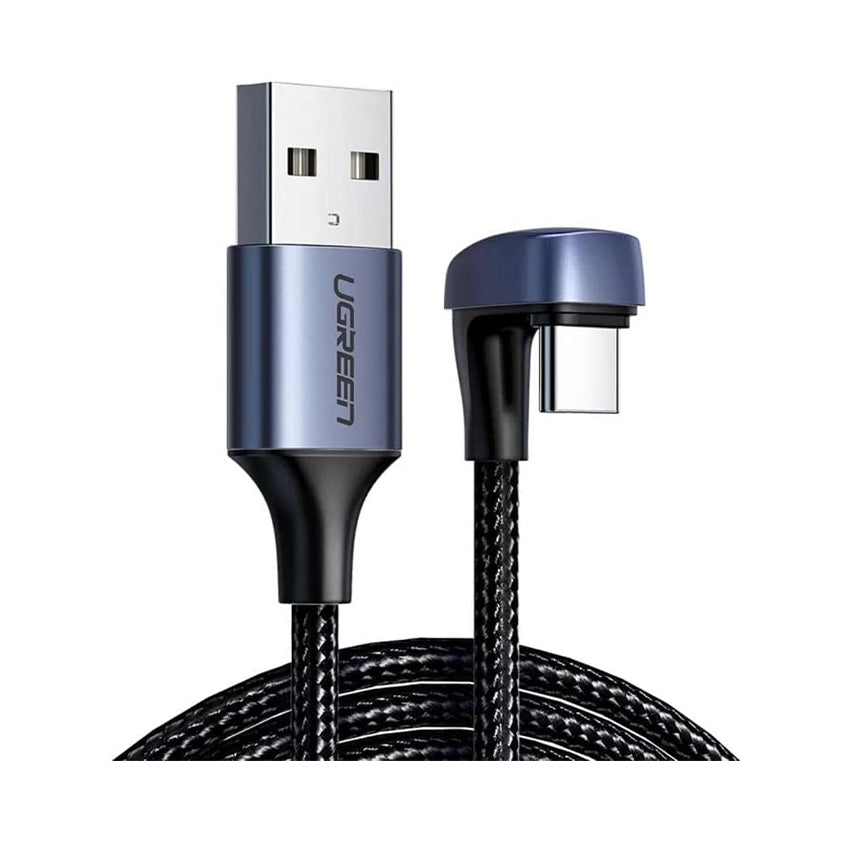 UGREEN Angled USB-C Male To USB2.0 A Male 3A Data Cable(180°Angle) / US311