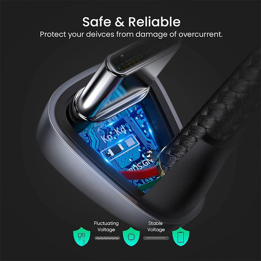 UGREEN Angled USB-C Male To USB2.0 A Male 3A Data Cable(180°Angle) / US311