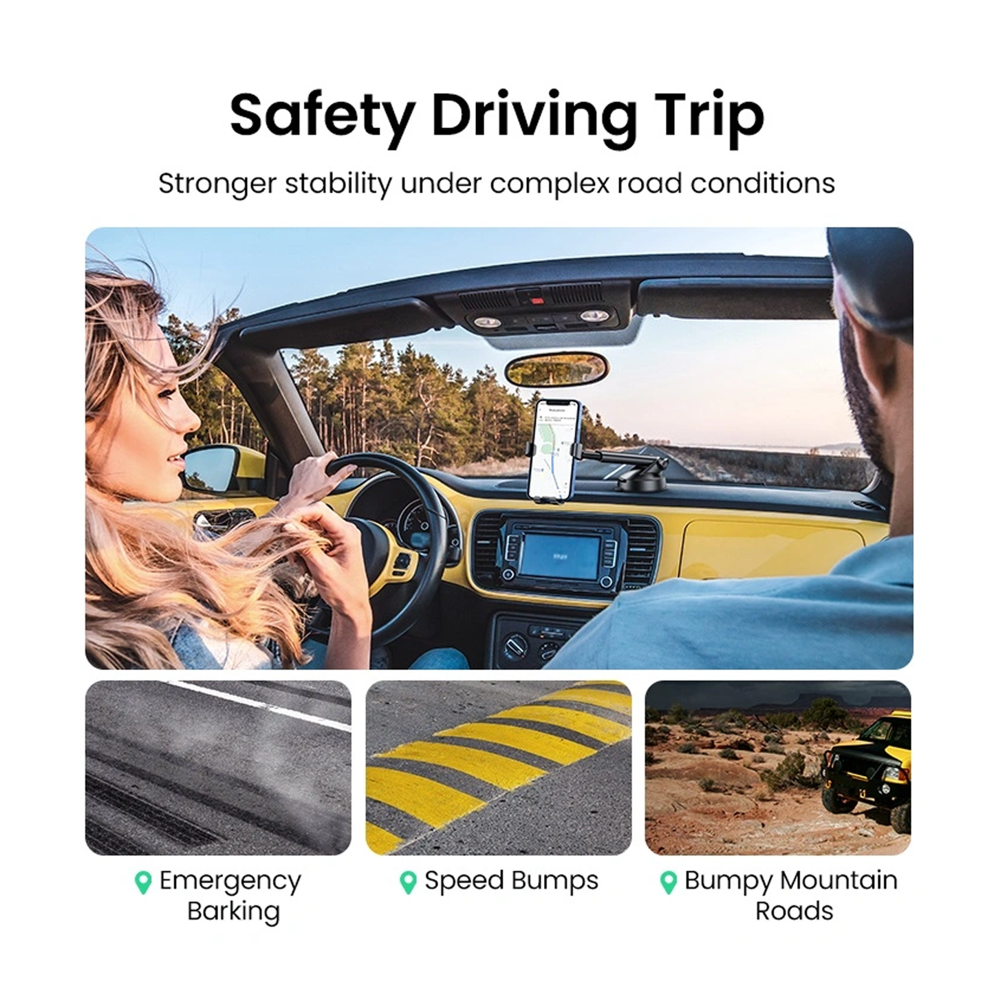 UGREEN Gravity Phone Holder with Suction Cup /LP200- 60990B