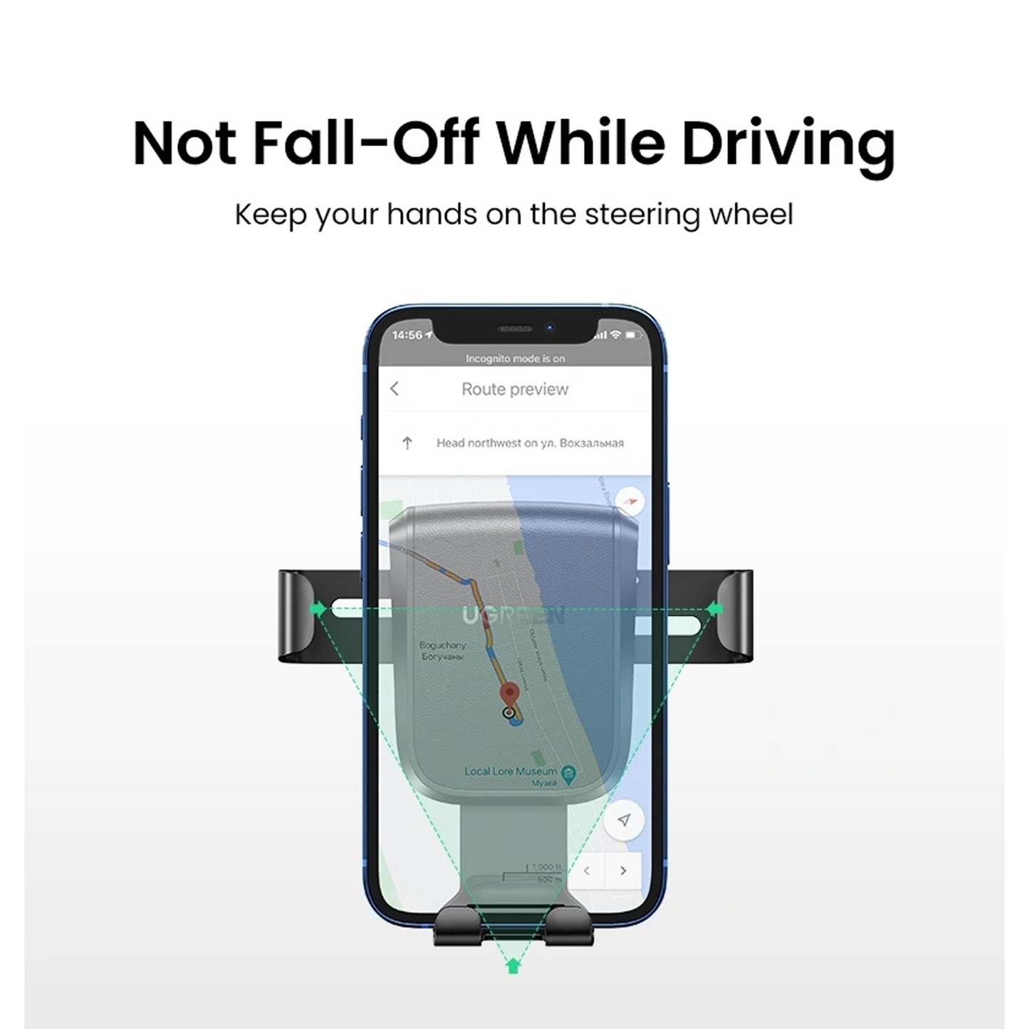 UGREEN Gravity Phone Holder with Suction Cup /LP200- 60990B