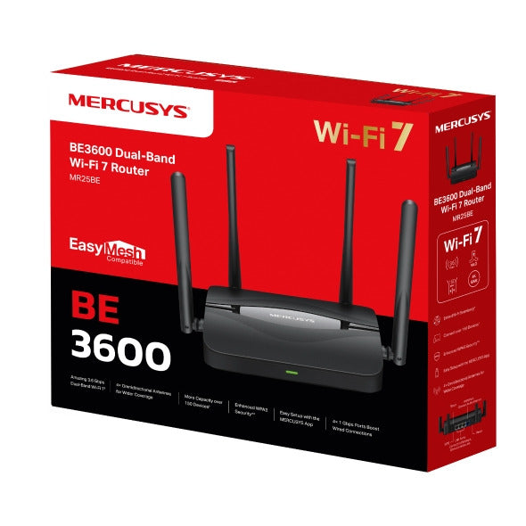 Mercusys MR25BE | BE3600 Dual Band Wi-Fi 7 Router