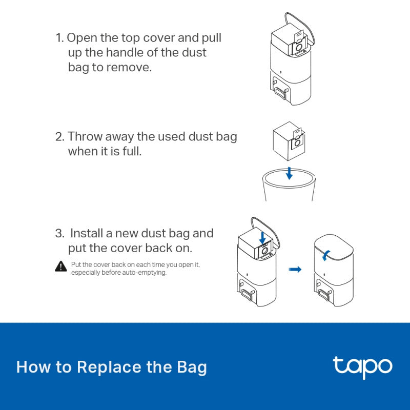 Tapo RVA202 | Tapo Robot Vacuum Disposable Dust Bag