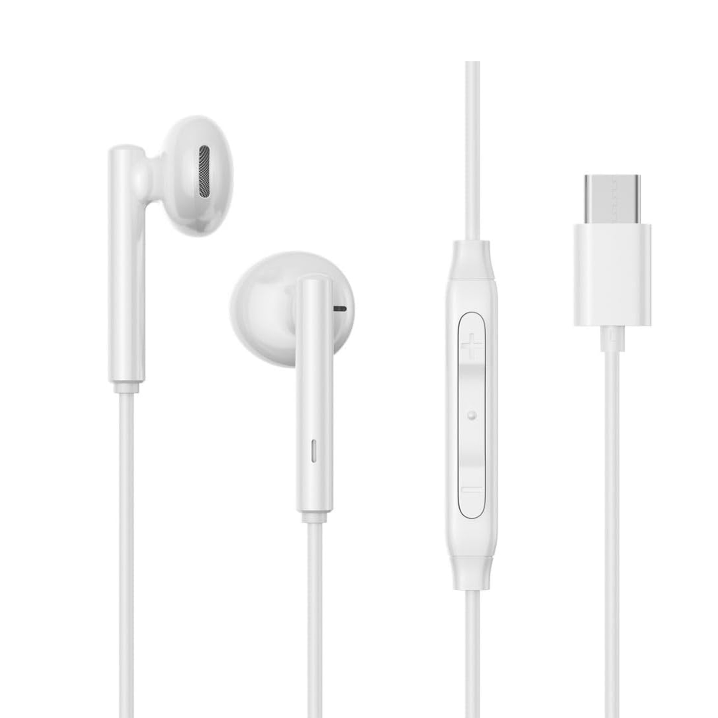 سماعات أذن سلكية من سلسلة Joyroom Type-C نصف داخلية - أبيض /JR-EC05