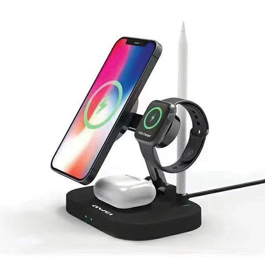 Wireless Charger 4in1 15W Fast Charging AWEI (W22)