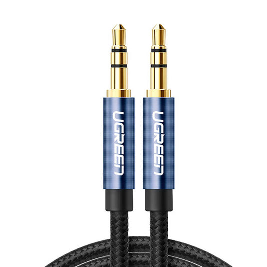 Ugreen AUX audio cable straight minijack 3.5 mm (blue) / AV112